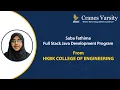 Internship in Full Stack Java Development - Saba Fathima