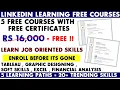 Linkedin Learning Premium Free Course with Certificate Free Learning Paths List of 20 Courses