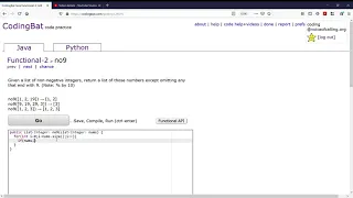 Functional-2 no9 Java Tutorial codingbat com