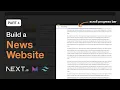 Scroll progress bar - Building a news website with animations PART 4