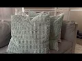 MIULEE Pack of 2 Corduroy Decorative Throw Pillow Covers 24x24 Inch Soft Boho Striped Pillow Covers
