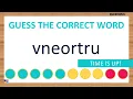 Scrambled Word Game Can You Unscramble These Words 8 Letters