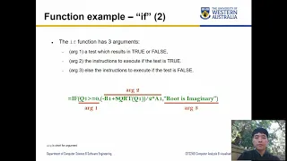 CITS2401 - 2 1 Functions formulas names and dates