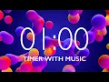 1 Minute Timer with Relaxing Music and Alarm