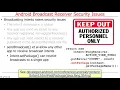 Android Broadcast Receiver Security - Android App Components