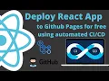 Deploy React app to Github Pages for free using github actions Web Development DevOps Cloud