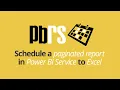 Tutorial Schedule a Paginated Report in Power BI Service to Export to Excel Deliver To Folder
