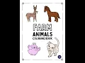 Farm Animals Coloring Worksheet Free Printable