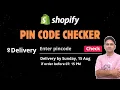 How to Add Flipkart Like Pin Code Checker to Shopify Store with India Post API