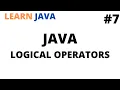 Learn JAVA logical operators Tutorial Java programming for beginners Cool Techy Guy