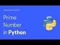 Prime Number Python Program in Hindi Python Programs
