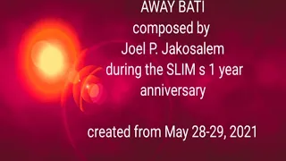 away bati by joel p jakosalem original demo raw music limangsalita suportangtunay kalayaansong