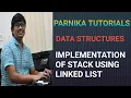 IMPLEMENTATION OF STACK USING LINKED LIST DATA STRUCTURES C PROGRAM FOR STACK USING LINKED LIST