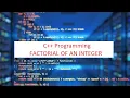 C Program to find factorial using FOR loop