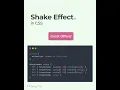 Shake Effect using css Easy guide to make shake effect Frontend Developer