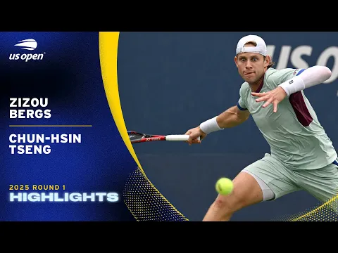 Zizou Bergs vs. Chun-Hsin Tseng Highlights | 2025 US Open Round 1 - YouTube thumbnail