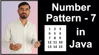 Number Pattern - 7 Program Logic in Java by Deepak