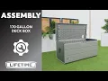 Lifetime 170 Gallon Deck Box Lifetime Assembly