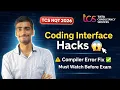 TCS NQT 2026 Coding Interface Secrets Avoid Compiler Errors Easily
