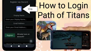 how to login in path of titans mobile via discord
