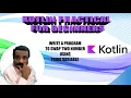 HOW TO SWAP TWO NUMBER USING THIRD VARIABLE KOTLIN Example Tamil Software