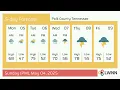 Weather in Polk County Tennessee - Sunday May 04 2025