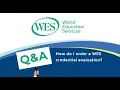 How do I order a WES credential evaluation