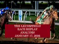 THE LECOMTE RACE REPLAY ANALYSIS JANUARY 17 2026