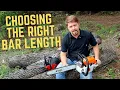 CHAINSAW BAR LENGTH - What size bar is right for your chainsaw