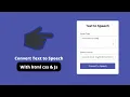 TEXT TO SPEECH HTML JAVASCRIPT WEB DESIGN HTML CSS JS