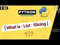 List Slicing in Python Python Tutorial For Beginners Part