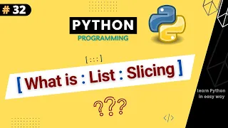 List Slicing in Python Python Tutorial For Beginners Part