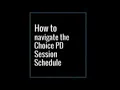How to Navigate the March 11 2025 Choice PD Schedule
