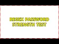 Regex password strength test 5 Solutions