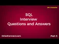 SQL interview Questions and answers part 3