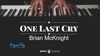 Download One Last Cry - Brian McKnight (KARAOKE PIANO COVER) MP3