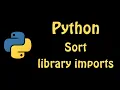 Sort your python imports
