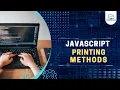 JavaScript Printing Methods JavaScript Tutorial In Marathi