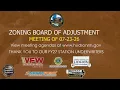 Zoning Board of Adjustment Meeting of 07-23-26