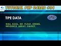 Tipe Data - Tutorial PHP Dasar