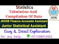 Tabulation And Compilation Of Data Statistics JKSSB Finance Accounts Assistant FAA JSA Important