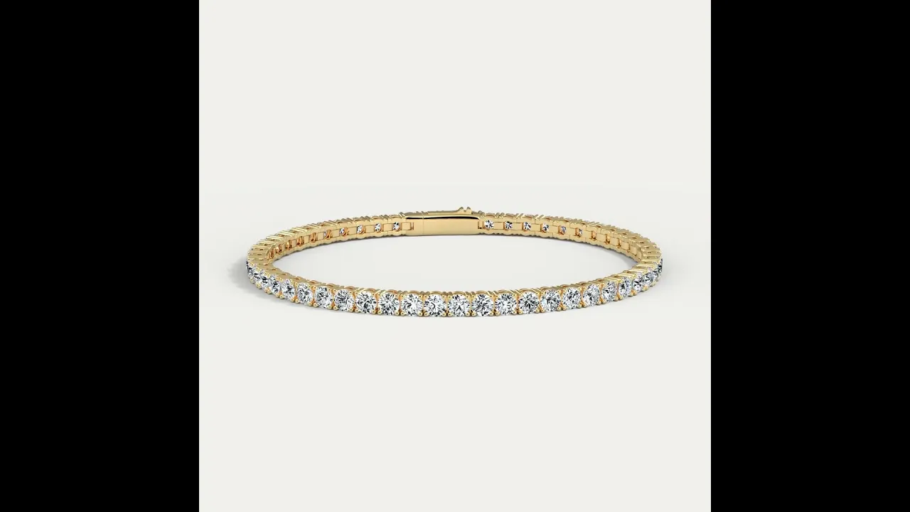 7 CTW Luxury Lab-Grown Diamond Tennis Bracelet in Sterling Silver