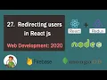 Redirecting users in React js