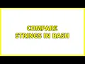 Ubuntu Compare Strings in Bash