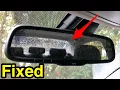 How to remove and fix or replace car interior auto dimming rear view mirror