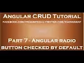 Angular radio button checked by default