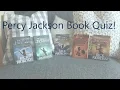 The Percy Jackson Book Quiz