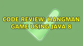 Code Review Hangman game using Java 8