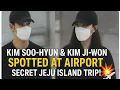 Download Lagu “Kim Soo-hyun \u0026 Kim Ji-Won Spotted at Airport CCTV — Secret Jeju Island Trip Shocks Fans! 💥✈️🌊”