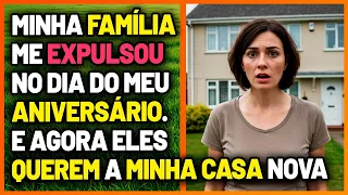 Fui EXPULSA de CASA no DIA do meu ANIVERSÁRIO, e agora MINHA FAMÍLIA QUER MINHA CASA NOVA!